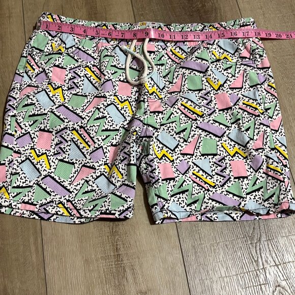 OH SNAP Retro 90's Printed Beach Surf Saved by the Bell 6" Shorts Men's XL - Picture 7 of 9